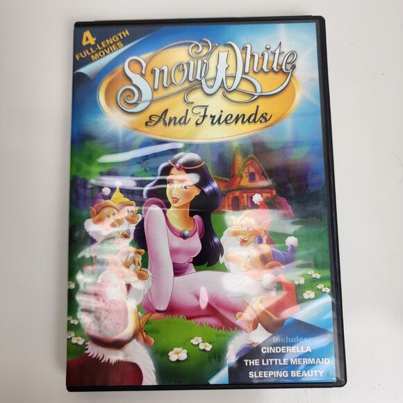 Snow White and Friends (Cinderella, The Little Mermaid, Sleeping Beauty) DVD - Picture 1 of 7